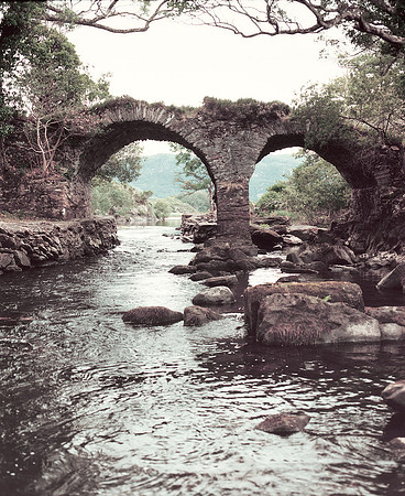 Old Weir Bridge Sepia